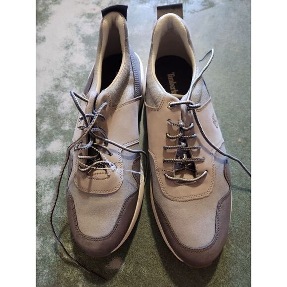 Timberland Kiri Up Grey Nubuck Silver Sneakers sz 8.5 - Picture 1 of 4